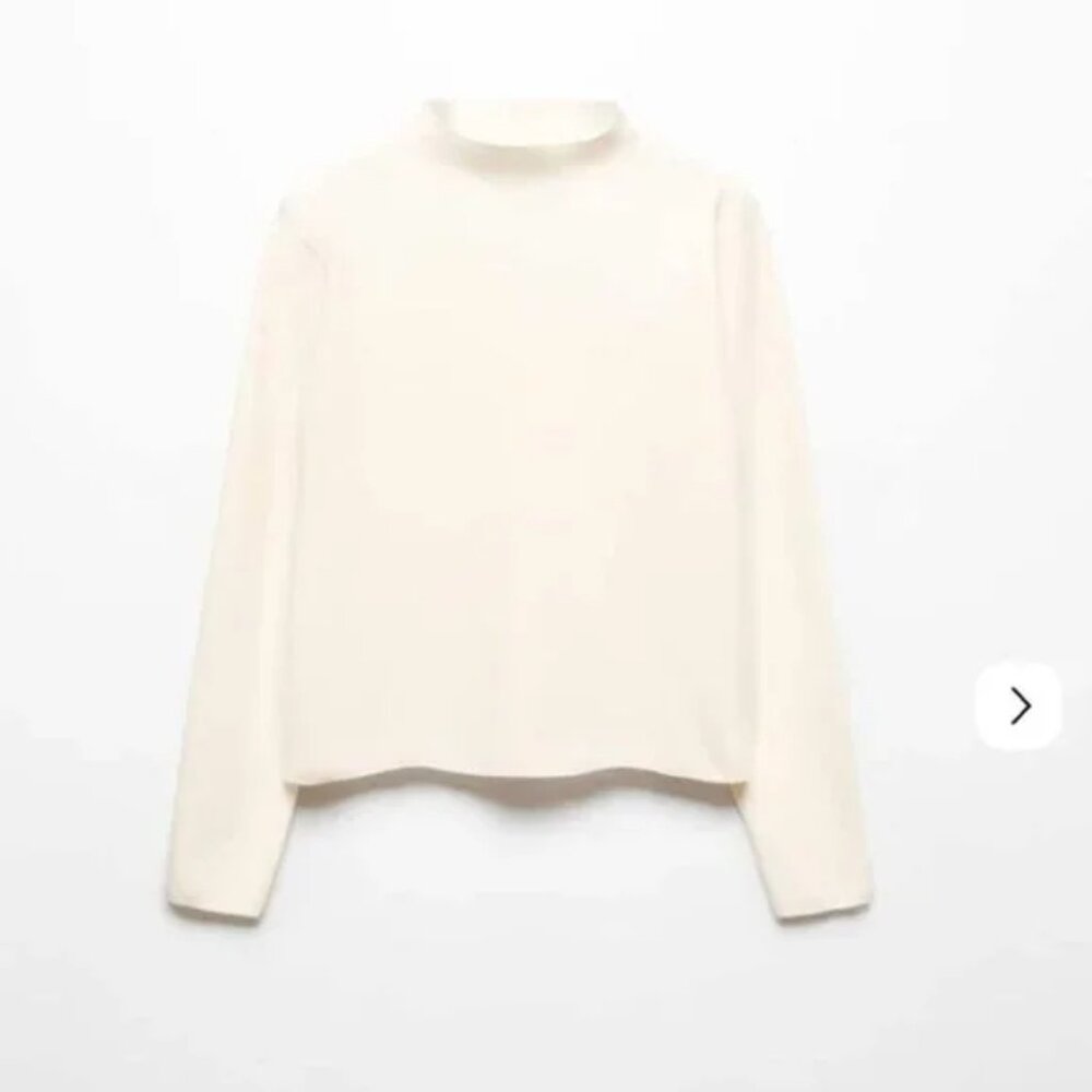 🤍  MANGO – Off-white Sweater | Size M 🤍